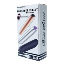 Powerful Bullet Vibrating Bullet Rechargeable 20 Modes Gold