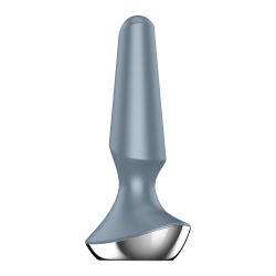 Satisfyer Plug-ilicious 2 Motores Vibrador Cinza 2 e 12 modos