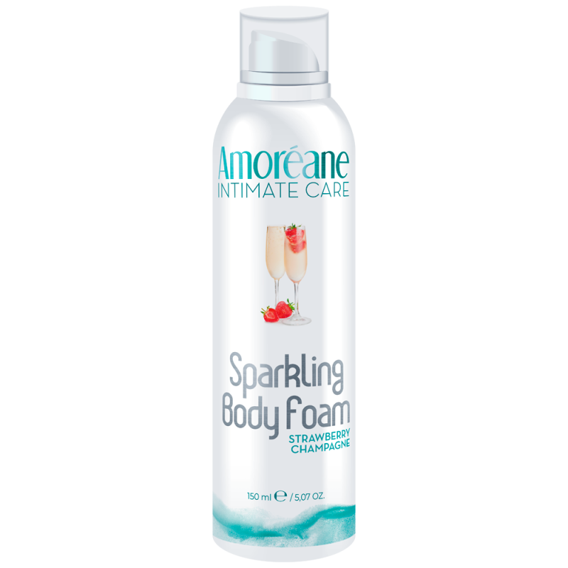 Espuma de espuma de corpo espuma champanhe e morango (150ml) -Espuma de massagem