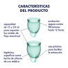 Feel confident Menstrual Cup Dark Green Set of 2 Vaginal Cups Satisfyer