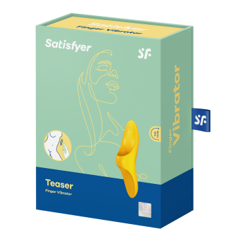 Satisfyer Teaser Yellow Mini Vibrator Finger Rechargeable 12 Modes 2