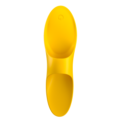 Satisfyer Teaser Amarillo Mini Vibrador Dedo Recargable 12 modos
