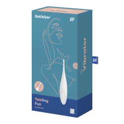 Satisfyer Twirling Fun Blanco Vibrador Recargable 12 modos