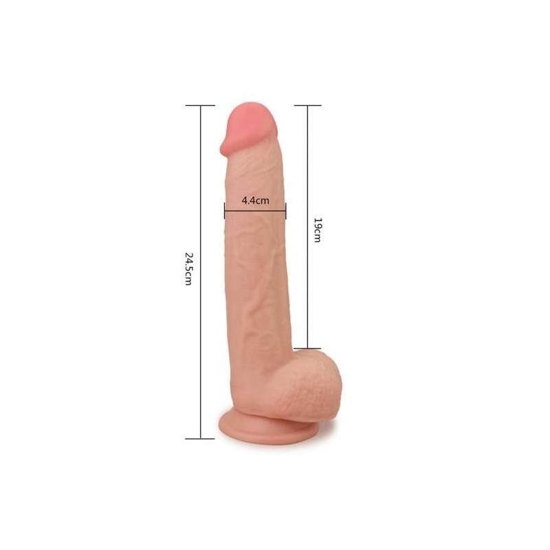 Dildo mit Gleithaut 9 Zoll (23cm)
