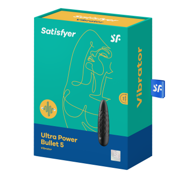 Satisfyer Ultra Power Bullet 5 Negro Mini Bala Recargable 12 modos 2