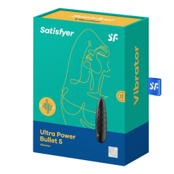 Satisfyer Ultra Power Bullet 5 Black Mini Bullet Rechargeable 12 Modes