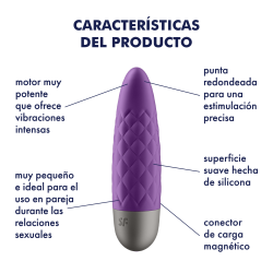 Satisfyer Ultra Power Bullet 5 Mini Bullet Rechargeable 12 modos