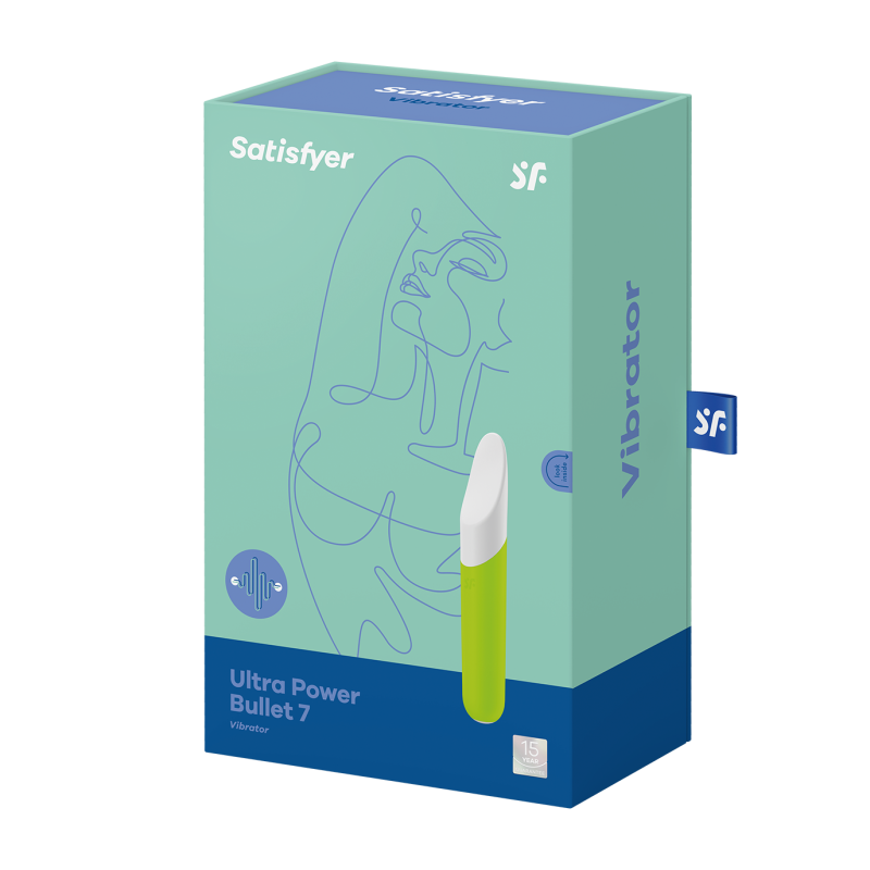 Satisfyer Ultra Power Bullet 7 Vert Mini Bullet Rechargeable 12 Modes