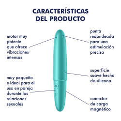 Satisfyer Ultra Power Bullet 6 Mini Bullet Rechargeable 12 Modos