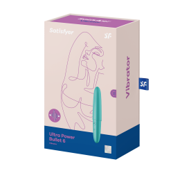Satisfyer Ultra Power Bullet 6 Turquesa Mini Bala Recargable 12 modos
