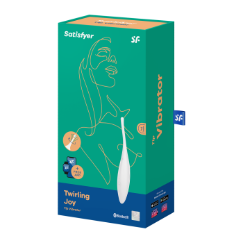 Vibratore bianco Twirling Joy con APP ricaricabile 12 modalità 2