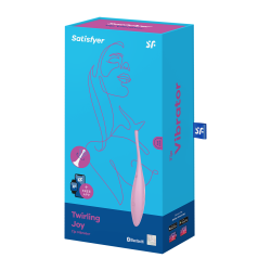 Vibrateur Twirling Joy Pink avec RECHARGEABLE APP 12 modes
