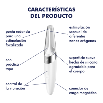 Satisfyer Twirling Delight White Vibrator Wiederaufladbare 40 Modi 2