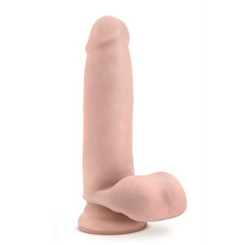 DR PELE AUTO-LUBRIFICANTE DILDO 7" COM TESTÍCULOS E BASE DE SUCÇÃO 18x4CM 2
