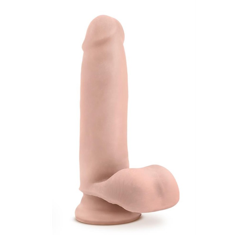 DR SKIN GODE AUTOLUBRIFIANT 7 » AVEC TESTICULES ET BASE D’ASPIRATION 18x4cm