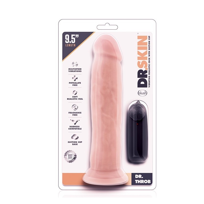 DR SKIN DR. THROB 9.5" vibratore 24x4.5CM