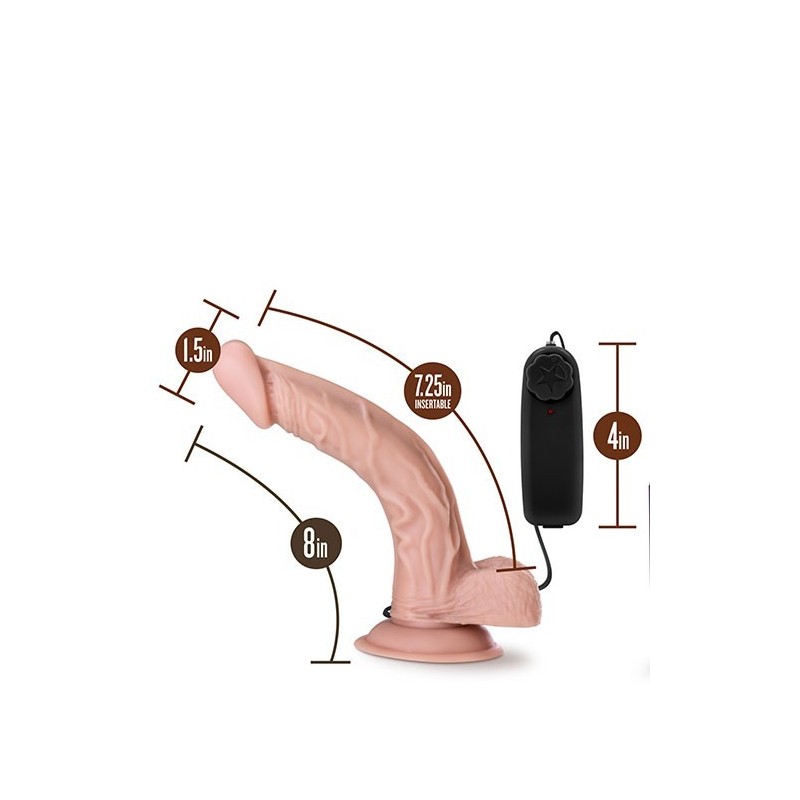 DR. SKIN DR. SEAN 8" curved vibrator 20x3,8cm