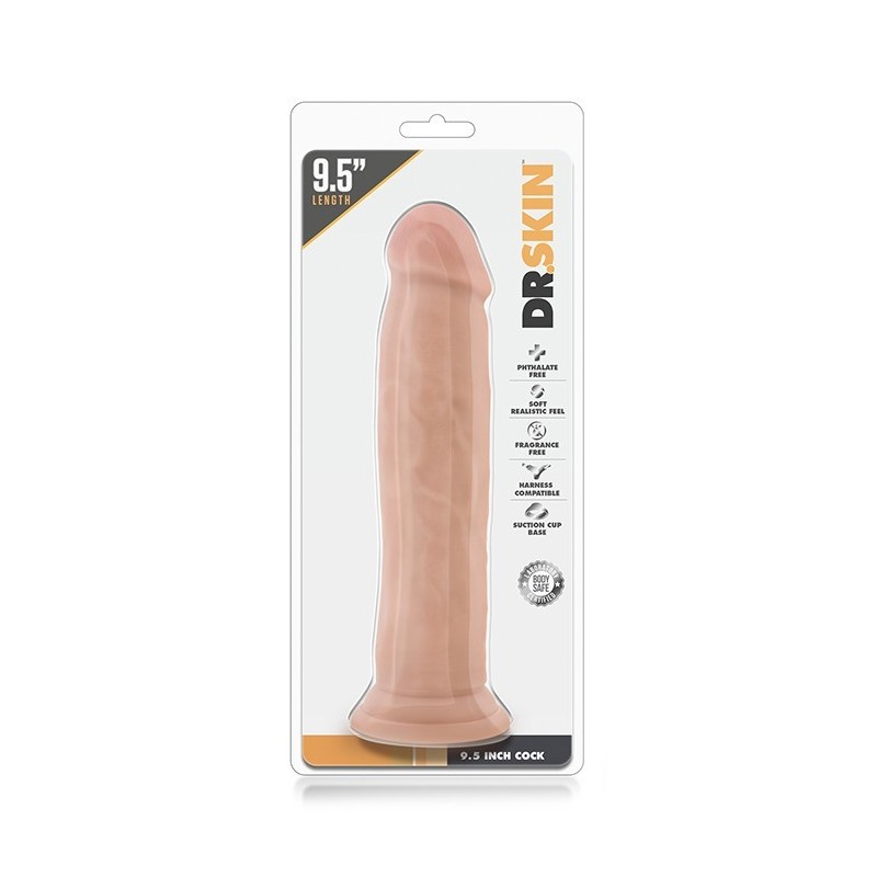DR. SKIN 9.5INCH COCK GODE RÉALISTE 24x5cm