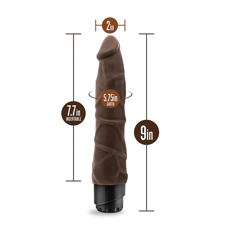 DR SKIN COCK VIBE 1 Vibrador de chocolate 22,8x5cm