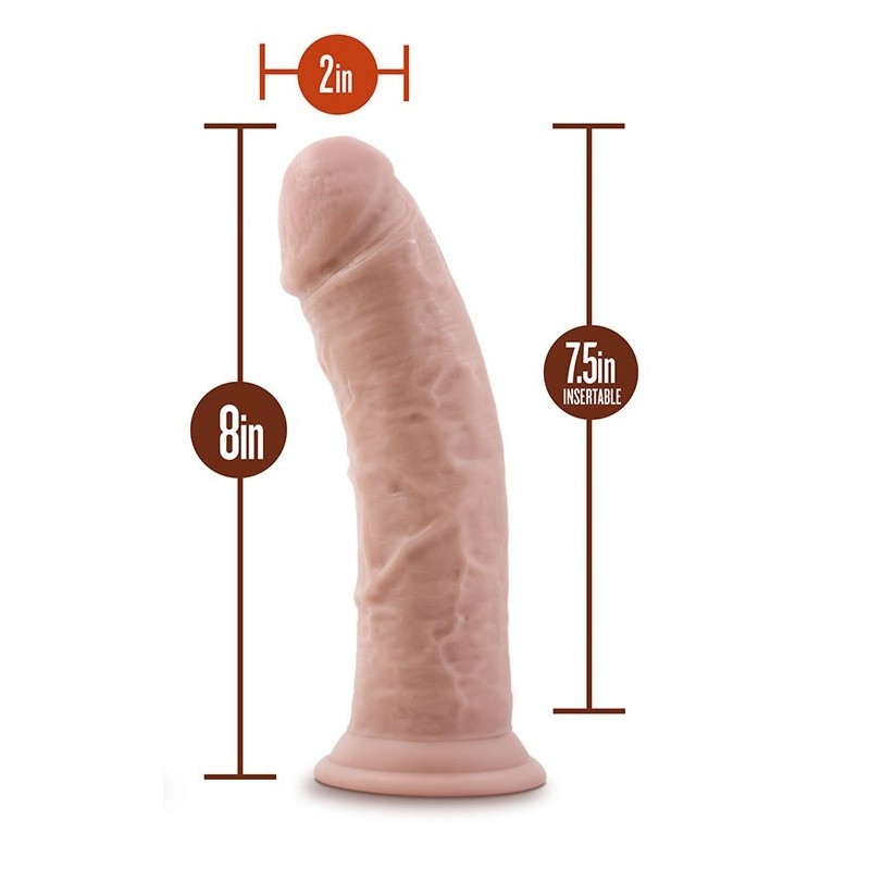 DR SKIN VENTOUSE DE COQ RÉALISTE 8 » PÉNIS RÉALISTE 20cm x 4.5cm