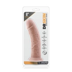 DR SKIN REALISTIC COCK VENTOSA 8" PENE REALISTICO 20cm x 4.5cm