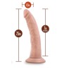 DR SKIN REALISTIC COCK SUCTION CUP 7" REALISTIC PENIS 19x3,8cm