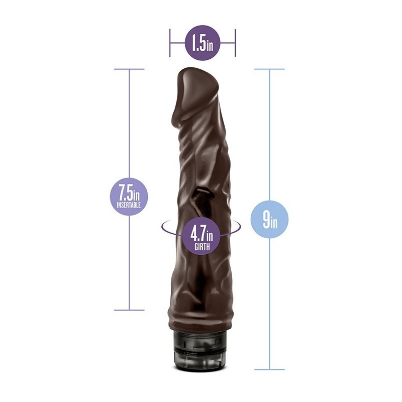 DR SKIN COCK VIBE 6 Chocolate vibrador 24,7x4,4cm