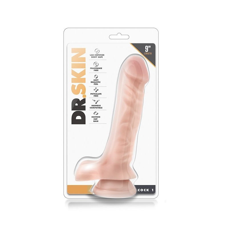 DR SKIN COCK1 9" PENE REALISTICO 23x4,4cm