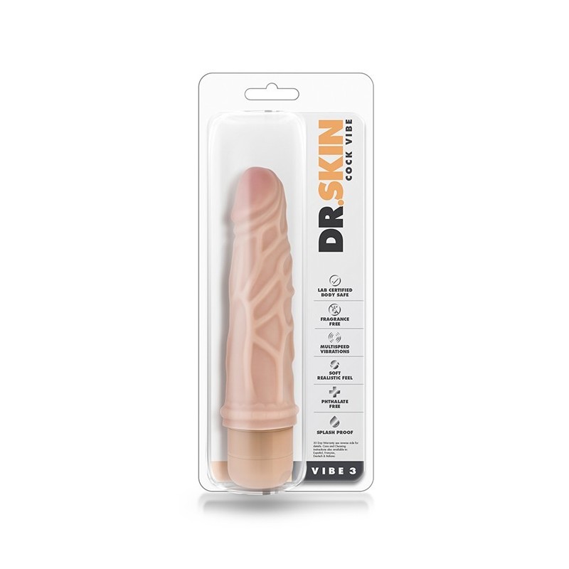 DR SKIN COCK VIBE 3 vibratore 18,4x4,4cm