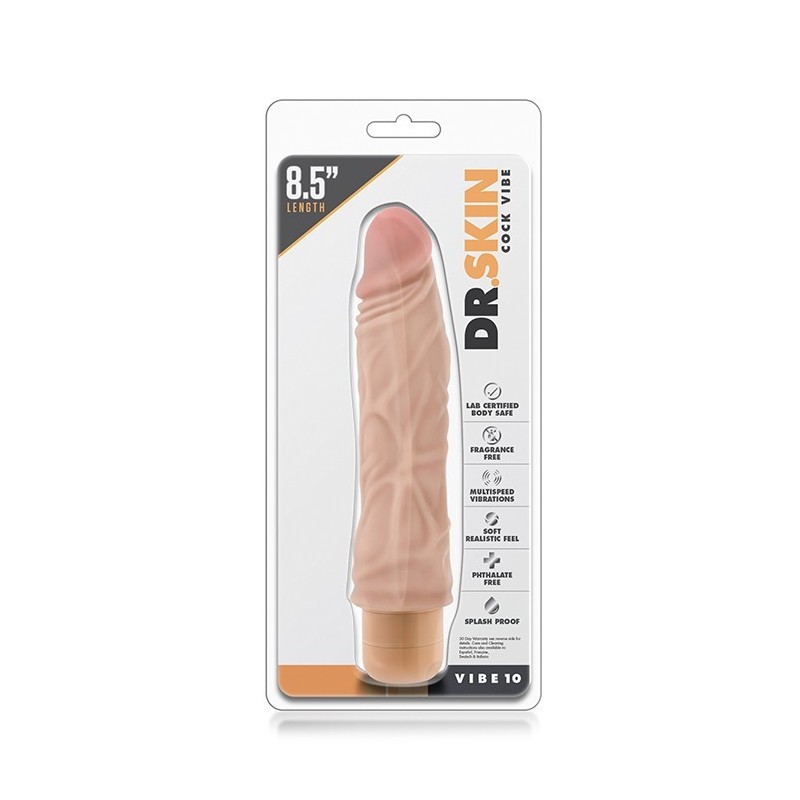Dr SKIN COCK VIBE 10 vibromasseur 21,6x4,4cm