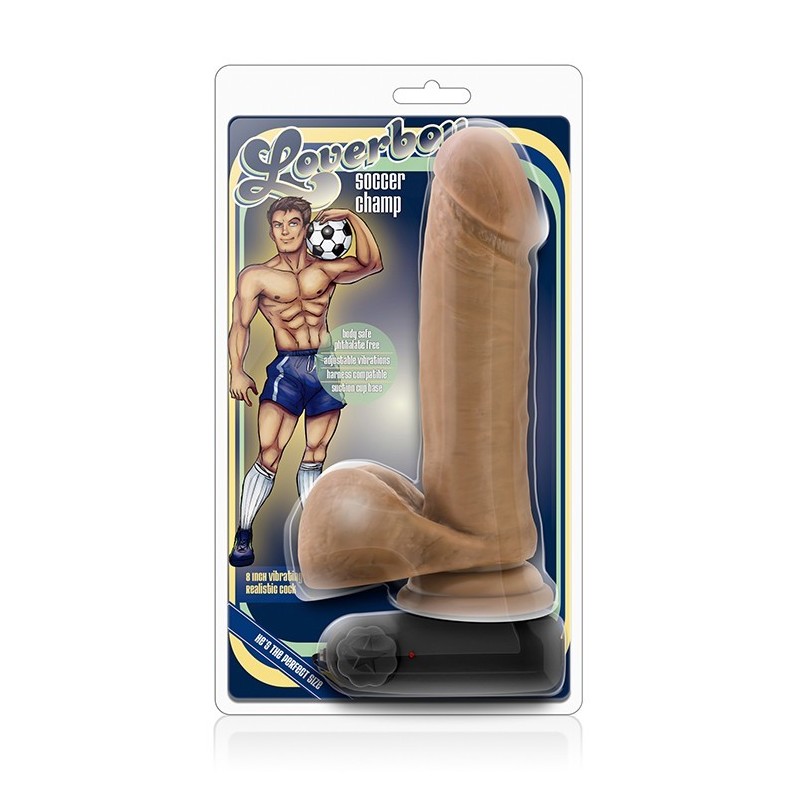 LOVERBOY FOOTBALLER Vibrator Mulato 20,3 cm x4,4cm