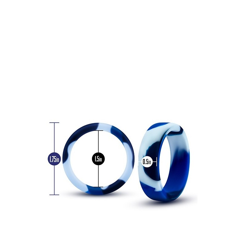 PERFORMANCE SILIKON CAMO BLAU - SILIKONRING 38MM