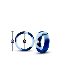 PERFORMANCE SILICONE CAMO BLUE - SILICONE RING 38MM