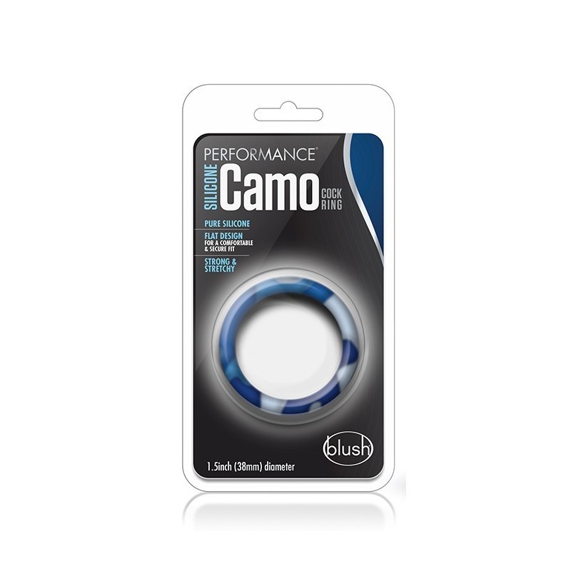 PERFORMANCE SILICONE CAMO BLUE - SILICONE RING 38MM