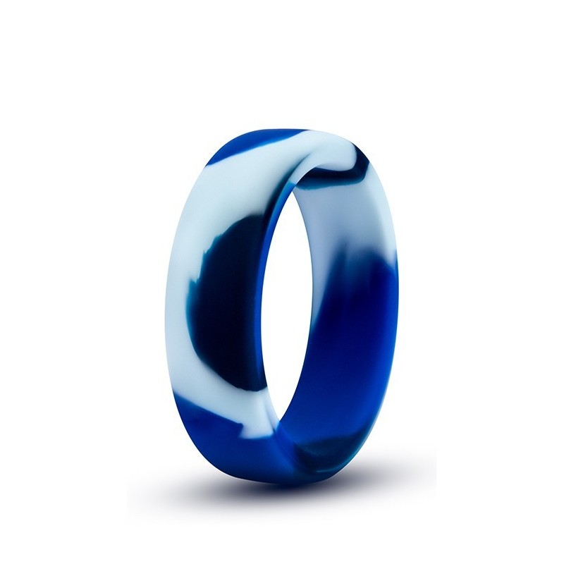 PERFORMANCE SILICONE CAMO BLU - ANELLO IN SILICONE 38MM