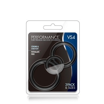 PERFORMANCE VS4 COCK RINGS 3 RINGS SILICONE 3,1cm-4,4cm-5cm 2