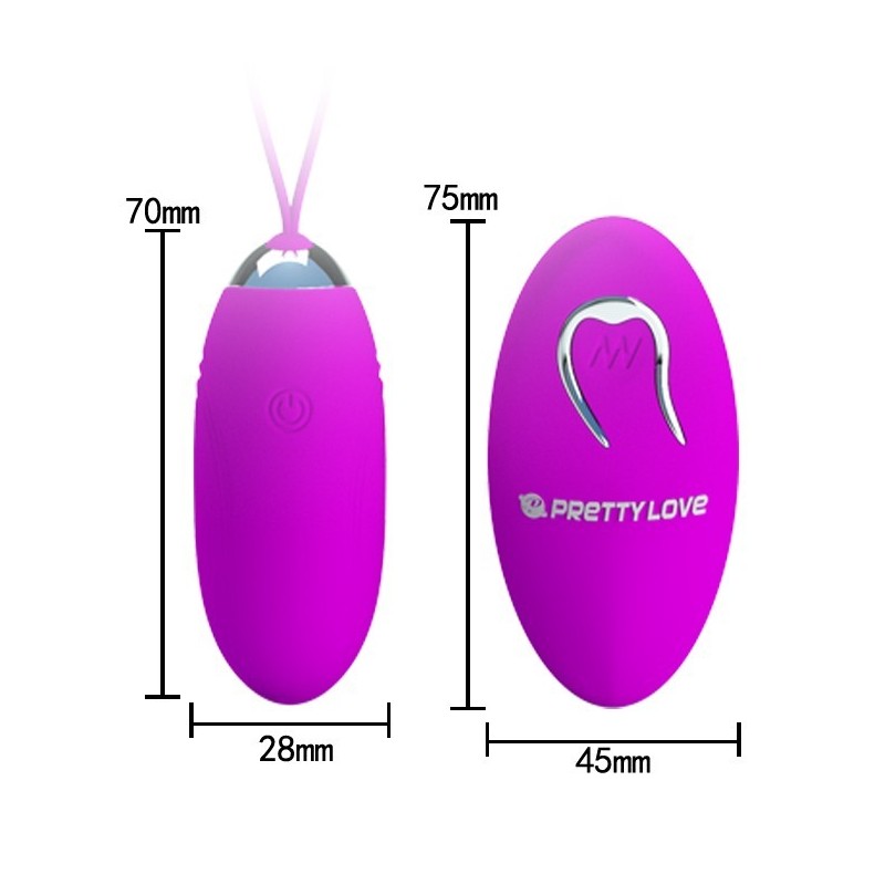 Huevo Vibrador Wireless Recargable 12 modos Jenny Pretty Love