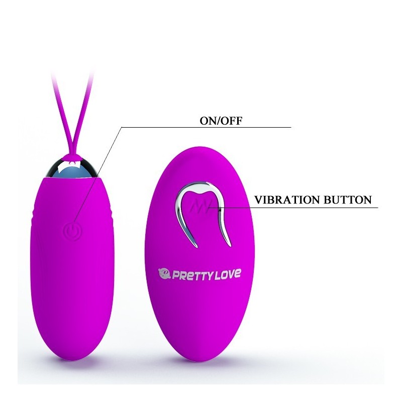 Egg Wireless Rechargeable Vibrator 12 modes Jenny Pretty Love