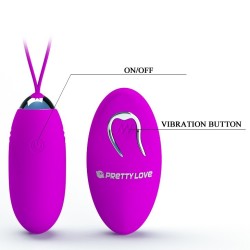 Egg Vibrateur rechargeable sans fil 12 modes Jenny Pretty Love