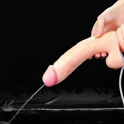 Cumming SOFTEE ejaculador vibrador 22,8x4 cm com testículos