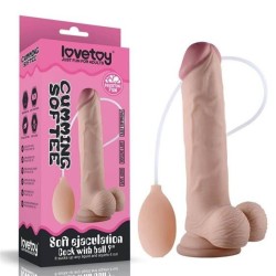 Cumming SOFTEE gode éjaculateur 22,8x4 cm avec testicules
