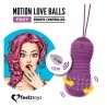 Foxy Love Balls - Rotação com bolas e Controle Remoto de Vibração Recarregável 15 metros