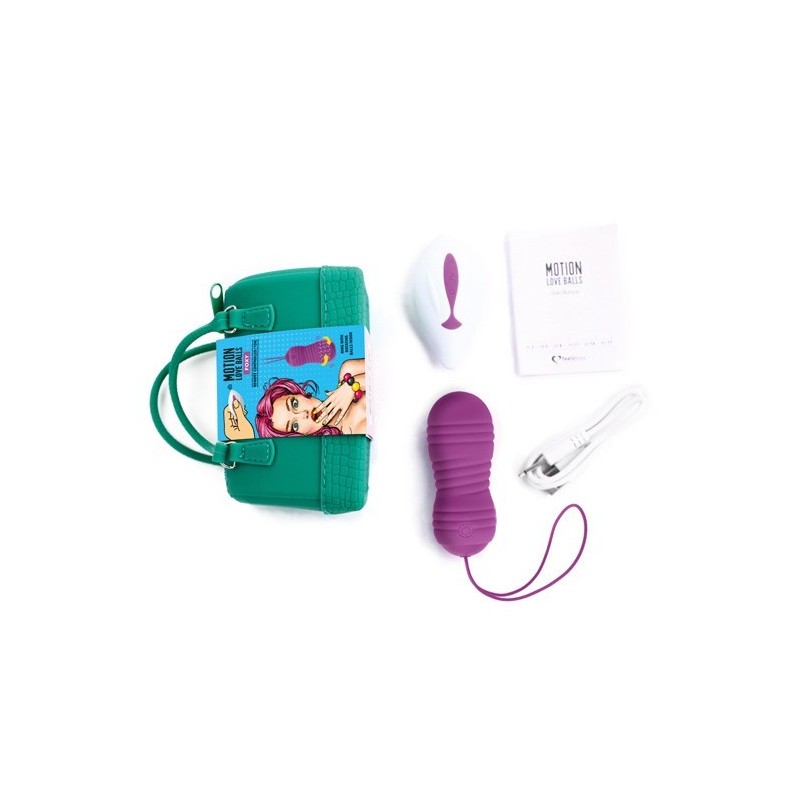 Foxy Love Balls - Rotazione con sfere e telecomando a vibrazione ricaricabile 15 metri