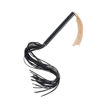 GP Premium Latigo Flogger Black - Vegan Leather - 53cm