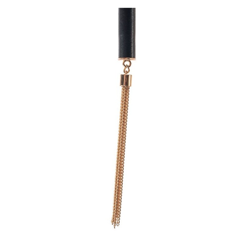 GP Premium Latigo Flogger Black - Vegan Leather - 53cm