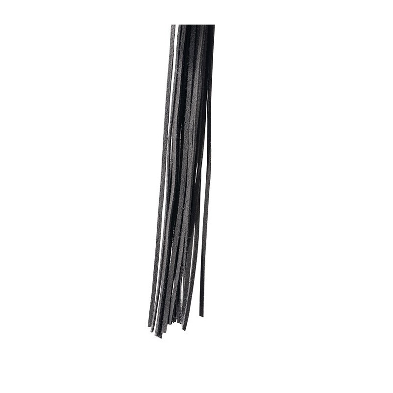 GP Premium Latigo Flogger Black - Vegan Leather - 53cm