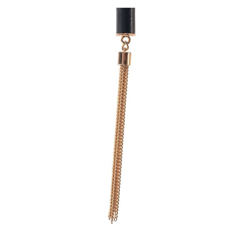 GP Premium Fusta Riding Crop Black - Cuir Vegan - 45cm