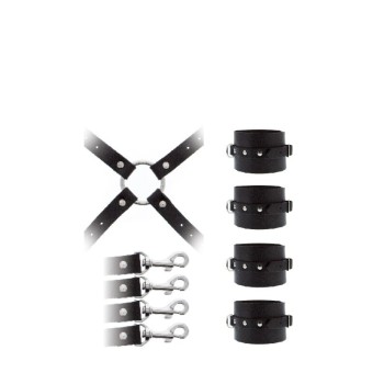 GP HOG TIE CUERO - Conjunto de 4 amarras com mosquetões 2
