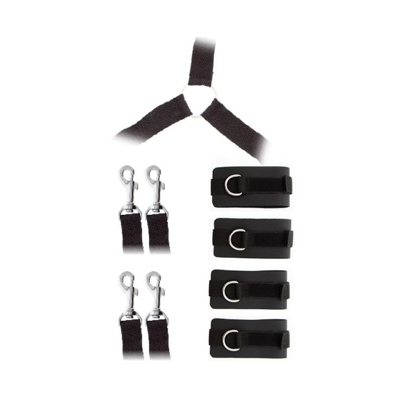 GP Set Atado Cama - LUXURIOUS BED RESTRAINT CUFF SET
