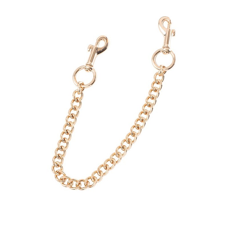 GP Premium Ankle Handcuffs Black and Gold - com Carabiner